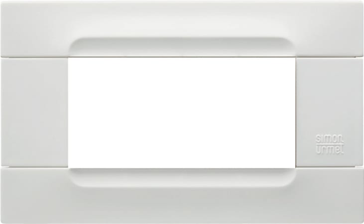URMET - Placca tecnopolimero Kàdra Monochrome bianco helsinki 4 moduli.