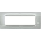 URMET - Placca tecnica monochrome argento 7 moduli serie metallizzata Kàdra.