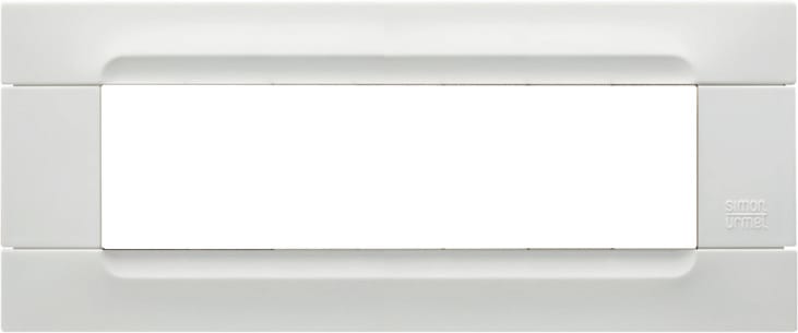 URMET - Placca tecnopolimero bianco helsinki 7 moduli Kàdra Monochrome 7M.
