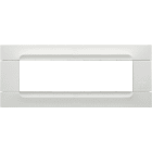 URMET - Placca tecnopolimero bianco helsinki 7 moduli Kàdra Monochrome 7M.