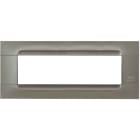 URMET - Placca tecnica monocolore titanio 7 moduli, serie metallizzata Kàdra.