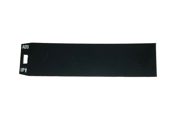 URMET - Set 10 cartellini portanome Alpha con pulsante singolo nero.