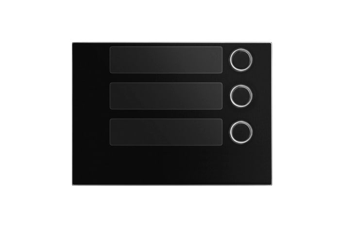 URMET - Frontale a 3 tasti Alpha nero.