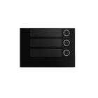 URMET - Frontale a 3 tasti Alpha nero.