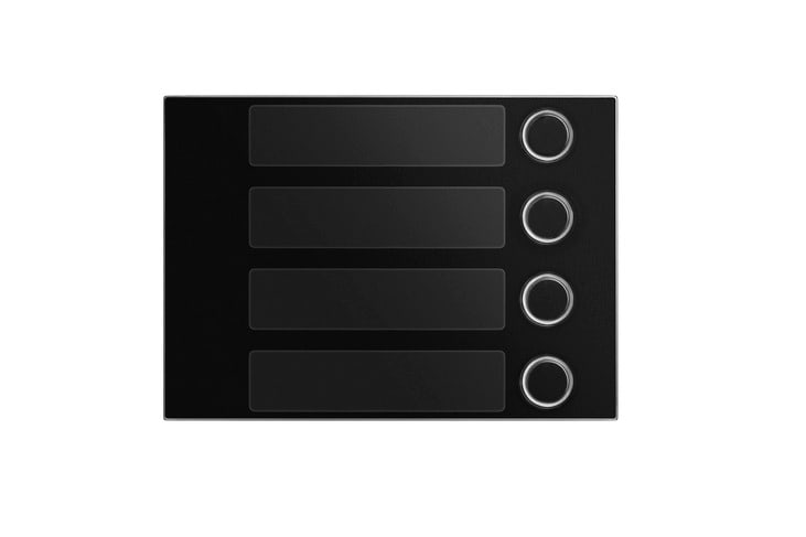 URMET - Frontale a 4 tasti Alpha nero.