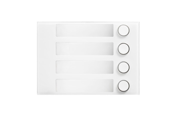 URMET - Frontale a 4 tasti Alpha bianco.