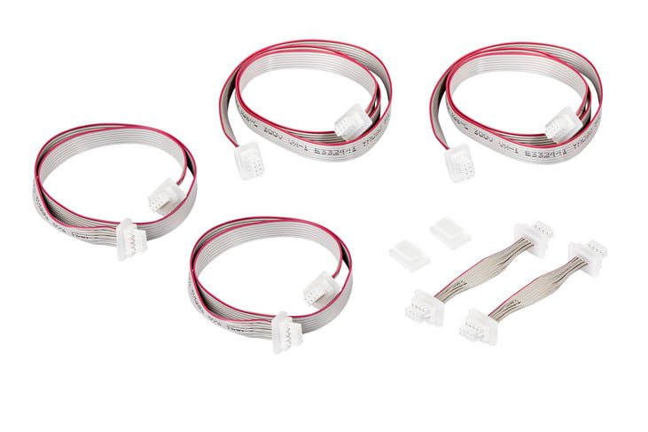 URMET - Set cavi flat Alpha, ideale per collegamenti efficienti e ordinati.