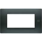 URMET - Placca Flexa tecnopolimero 4 moduli antracite nea.