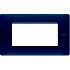 URMET - Placca Flexa tecnopolimero 4 moduli blu.