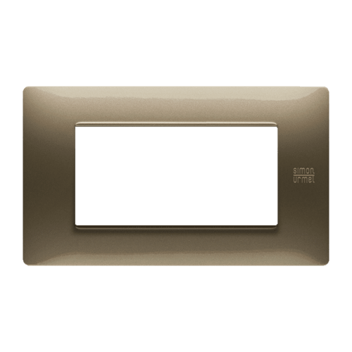 URMET - Placca Flexa tecnopolimero 4 moduli bronzo.