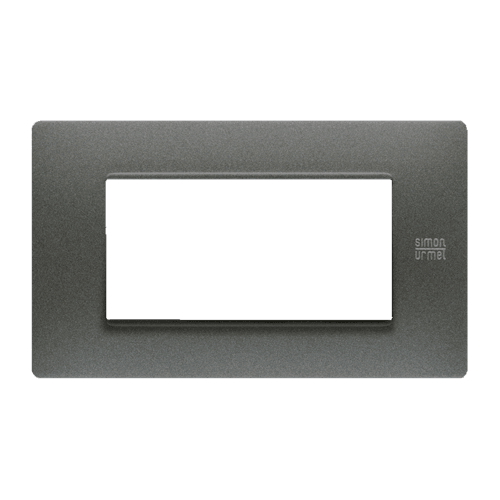URMET - Placca Flexa tecnopolimero 4 moduli grafite.