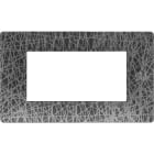 URMET - Placca Flexa in tecnopolimero per 4 moduli, colore net.