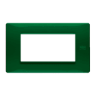 URMET - Placca Flexa tecnopolimero 4 moduli verde.