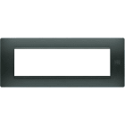 URMET - Placca Flexa tecnopolimero 7 moduli antracite nea.