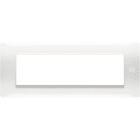 URMET - Placca Flexa tecnopolimero 7 moduli bianco ghiaccio.