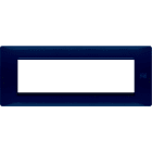 URMET - Placca Flexa tecnopolimero 7 moduli blu.
