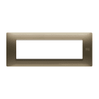 URMET - Placca Flexa in tecnopolimero con 7 moduli color bronzo.