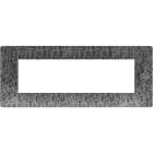 URMET - Placca Flexa in tecnopolimero con 7 moduli, colore net.