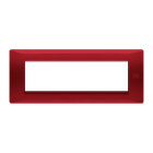 URMET - Placca Flexa tecnopolimero 7 moduli rosso.