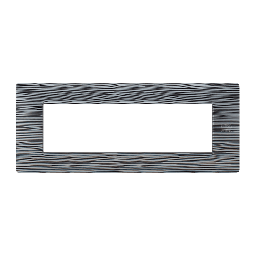 URMET - Placca Flexa in tecnopolimero con 7 moduli, effetto scratched.