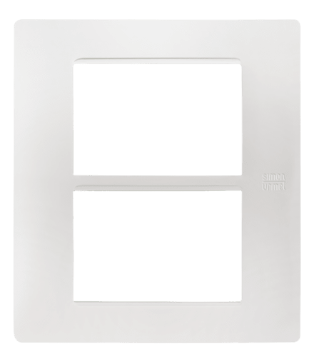 URMET - Placca Flexa 3+3 moduli in tecnopolimero bianco Nea.