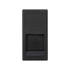 URMET - Frontalino con 1 portello antipolvere, attacco Keystone, 1 modulo, antracite FRONT.PRESA RJ45 KEYSTONE 1M.