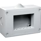 URMET - Contenitore protetto IP40, 4 moduli, grigio RAL 7035, 3M Nea.