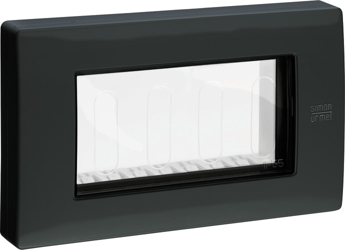 URMET - Coperchio protetto IP55, 4 moduli antracite Nea CALOTTA 4MOD IP55 ANTRACITE.