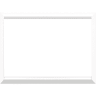 URMET - Cornice bianca per placca in vetro e alluminio, 3 moduli, Expì, ghiaccio.