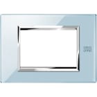 URMET - Placca vetro azzurro cielo 3 moduli Expì.
