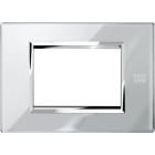 URMET - Placca vetro grigio opale 3 moduli Expì.
