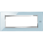 URMET - Placca vetro azzurro cielo 6 moduli Expì.