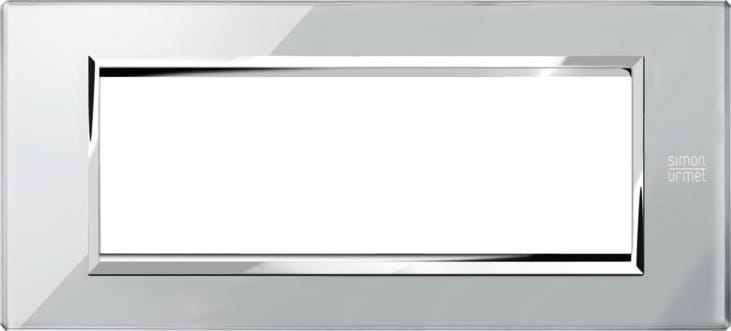 URMET - Placca vetro grigio opale 6 moduli Expì 6M.