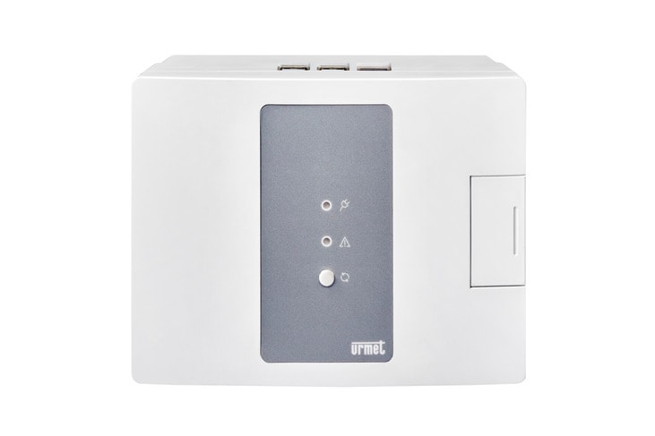 URMET - Base IP-PBX iPerTAlk, 8 linee e 40 derivati, espandibile fino a 8 linee e 40 derivati.