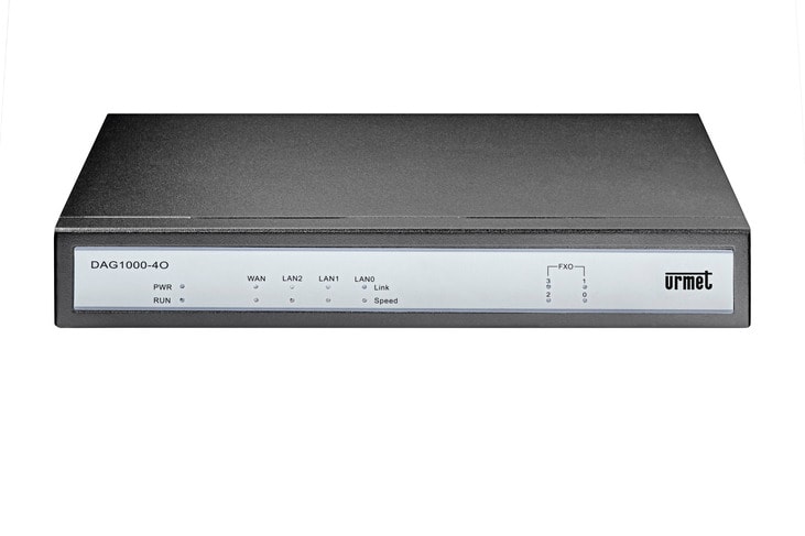 URMET - Gateway IP/SIP per gestione di 4 linee analogiche, interfaccia VoIP ATA FXO con sistema iPerTAlk.