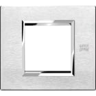 URMET - Placca alluminio satinato 2 moduli Expì.