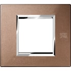 URMET - Placca zama bronzo lucido 2 moduli Expì.