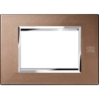 URMET - Placca zama bronzo lucido 3 moduli Expì.