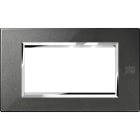 URMET - Placca zama nero grafite 4 moduli Expì.