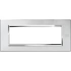 URMET - Placca 6 moduli in zama argento mercurio Expì 6M.