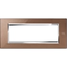 URMET - Placca zama bronzo lucido 6 moduli Expì.