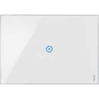 URMET - Placca touch 3 moduli, 1 simbolo, vetro bianco neve senza touch 1 ingresso 3 moduli bianco.