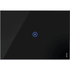 URMET - Placca touch 1 ingresso 3 moduli nero vetro lava.