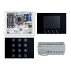 URMET - Kit base impianto video Alpha con tastiera, display e rubrica digitale, sistema 2Voice.