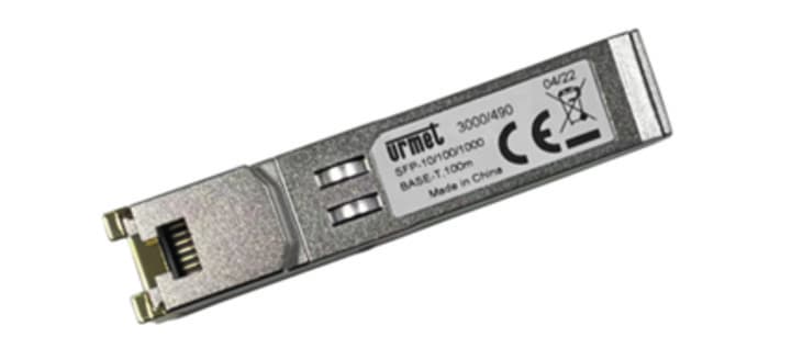 URMET - Modulo SFP RJ45 1,2G per connessioni di rete ad alta velocità.