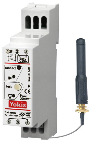 URMET - Modulo relè elettronico temporizzabile 2000W con sistema Radio Power, barra DIN, neutro e antenna esterna MTR2000MRPX POWER:RELO 2000W C.