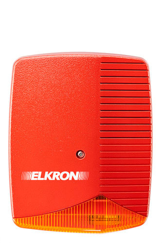 ELKRON - Sirena antincendio autoalimentata con lampeggiante EN54 parte 3, linea C400 HPA700MF.