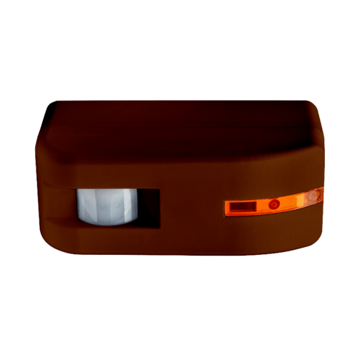 ELKRON - Rilevatore wireless da esterno protetto a doppia tecnologia, applicazione a centro finestra, portata 4 m, 868Mhz bidirezionale, marrone DT610/BR.