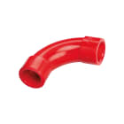 ELKRON - Curva 90° in ABS rosso, linea Aspirazione AAE2590R DIN 90° ABS.