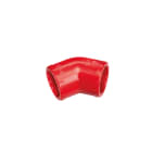 ELKRON - Curva 45° in ABS rosso, linea Aspirazione AAE2545R 45D ABS.